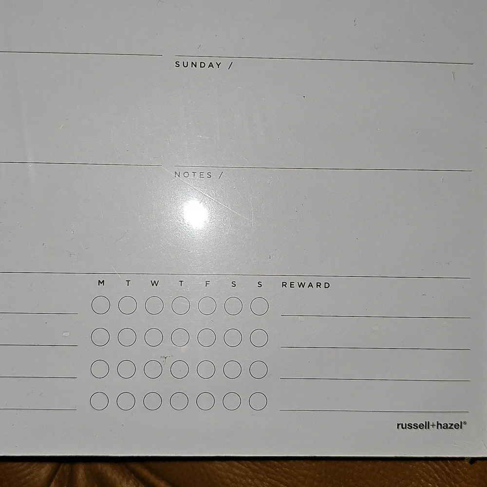 Two Russell+Hazel Weekly Planner Pad